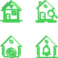 Search and Smart Home Icon vector