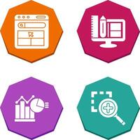 Website and Web Design Icon vector