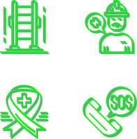 Ladder and Support Icon vector