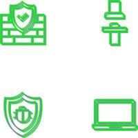 Firewall and Seat Icon vector