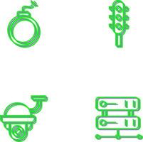 Traffic Signal and Block Icon vector