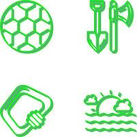 fútbol y herramientas icono vector