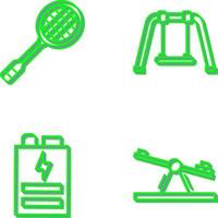 Racket and Swing Icon vector