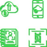 Up Arrow and Cloud Icon vector