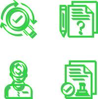 Research and Question Icon vector