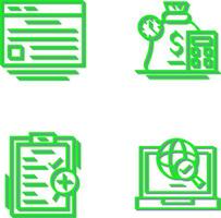 Website and Expense Icon vector