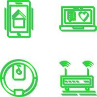 Smart Phone and Chat and Laptop Icon vector