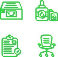 File Cabinet and Ink Cartridge Icon vector