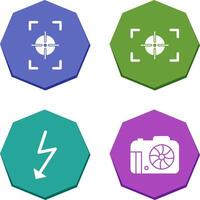 focus vertical and focus horizontal Icon vector