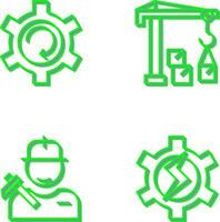 Upgrade and Robotic Arm Icon vector