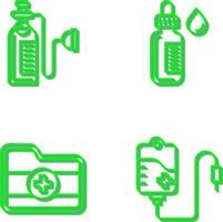 Oxygen and Dropper Icon vector