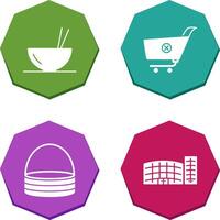 food and cancel order Icon vector