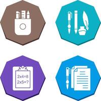 Stationery and Writing Equipment Icon vector