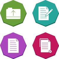 folder and edit document Icon vector