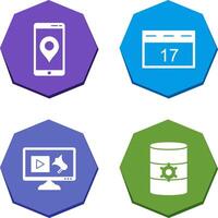 Gps Service and Event Management Icon vector