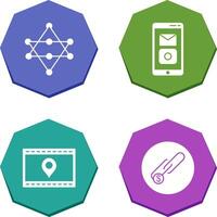 Networks and Mobile Applications Icon vector