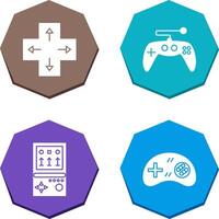 Direction Key and Gaming Control Icon vector