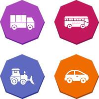 Truck and Bus Icon vector