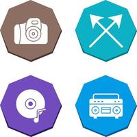 Camera and Arrows Icon vector