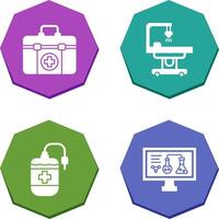 First Aid Kit and operating Room Icon vector