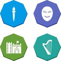 Museum Torch and Ancient Icon vector