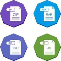 ZIP and RAR Icon vector