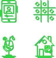 log and Tic Tac Toe Icon vector