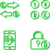 Exchange and Currency Icon vector