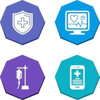 Protection and Plus Icon vector