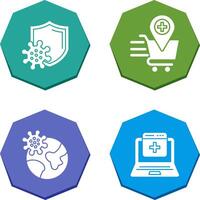 Virus Protection and Online Health Icon vector