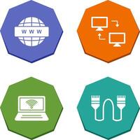 Sharing Systems and World Wide Icon vector