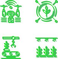 Analytics and Drone Icon vector