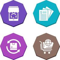 Support and Invoice Icon vector