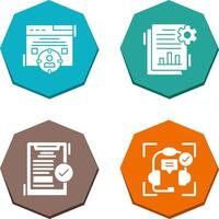 Target Audience and SEO Report Icon vector