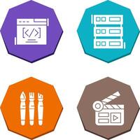 Web Coding ND Server Icon vector