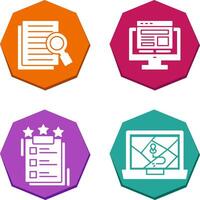 Details Looking and Adaptive Icon vector