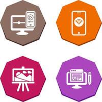 WIFI and Responsive Icon vector