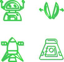 robot and playload Icon vector
