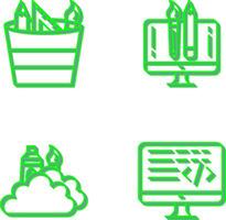 graphic tools and creative design Icon vector