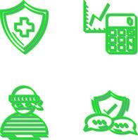 Accounting and Health Icon vector