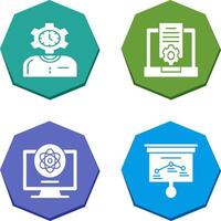 Time and Research Icon vector