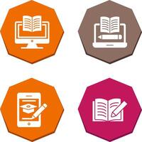 Digital Learning and Written Icon vector