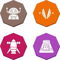 robot and playload Icon vector