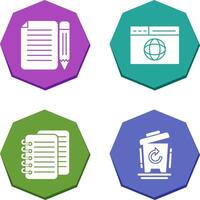 page and web page Icon vector