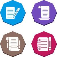 checklist and document Icon vector