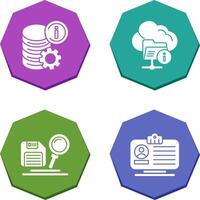 data and folder Icon vector