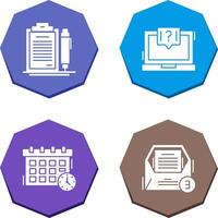 Contract and Question Icon vector