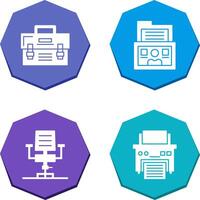 Briefcase and Folder Icon vector