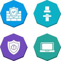 Firewall and Seat Icon vector