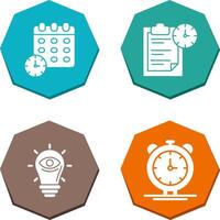 Deadline and Task Management Icon vector